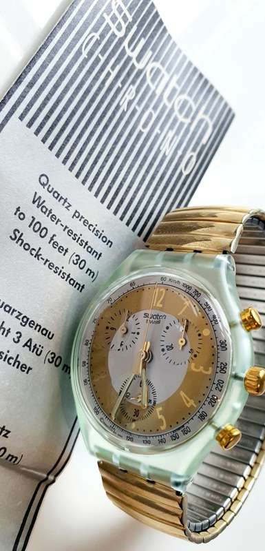 VINTAGE SWATCH CHRONO - STUNNING 1992 - HIGHLY COLLECTIBLE - BRAND NEW IN BOX